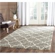 Safavieh Hudson Shag 9' X 9' Round Rug in Gray and Ivory