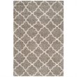 Safavieh Hudson Shag 9' X 9' Round Rug in Gray and Ivory