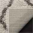 Safavieh Hudson Shag 4' X 6' Rug in Ivory and Gray