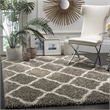 Safavieh Hudson Shag 3' X 5' Rug in Gray and Ivory