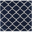 Safavieh Hudson Shag 7' X 7' Square Rug in Navy and Ivory