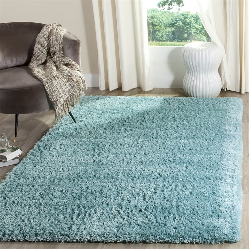Safavieh Indie Shag 4' X 6' Rug in Turquoise
