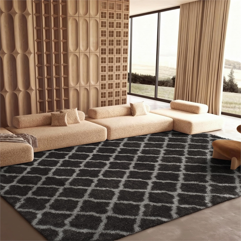 Safavieh Indie Shag 8' X 10' Rug in Gray and Ivory