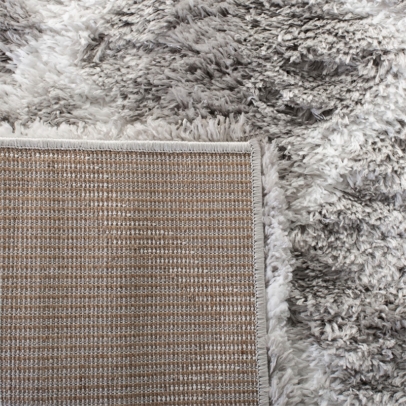 Safavieh Indie Shag 9' X 12' Rug in Gray and Ivory