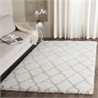 Safavieh Indie Shag 4' X 6' Rug in Ivory and Mushroom