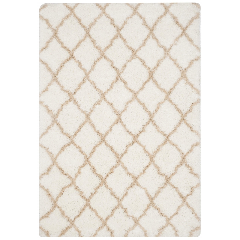 Safavieh Indie Shag 8' X 10' Rug in Ivory and Light Beige
