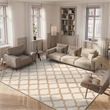 Safavieh Indie Shag 8' X 10' Rug in Ivory and Light Beige