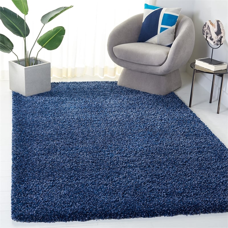 Safavieh Santa Monica Shag 4' X 6' Rug in Navy