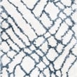 Safavieh Toronto Shag 3' X 5' Hand Tufted Rug in Ivory and Blue