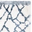 Safavieh Toronto Shag 3' X 5' Hand Tufted Rug in Ivory and Blue