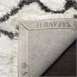 Safavieh Toronto Shag 3' X 5' Hand Tufted Rug in Ivory and Blue