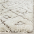 Safavieh Toronto Shag 8' X 10' Hand Tufted Rug in Ivory and Light Gray