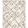 Safavieh Toronto Shag 8' X 10' Hand Tufted Rug in Ivory and Light Gray