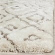 Safavieh Toronto Shag 3' X 5' Hand Tufted Rug in Ivory and Beige