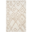 Safavieh Toronto Shag 4' X 6' Hand Tufted Rug in Ivory and Beige