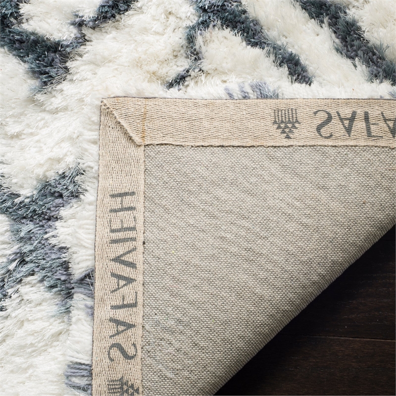 Safavieh Toronto Shag 8' X 10' Hand Tufted Rug in Ivory and Beige