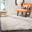 Safavieh Toronto Shag 8' X 10' Hand Tufted Rug in Ivory and Beige