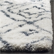 Safavieh Toronto Shag 3' X 5' Hand Tufted Rug in Ivory and Blue