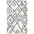 Safavieh Toronto Shag 5' X 8' Hand Tufted Rug in Ivory and Blue