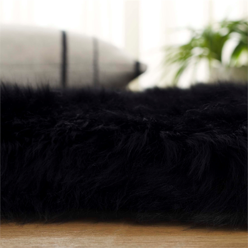 Safavieh Sheepskin Shag 2' X 6' Natural Sheep Skin Rug