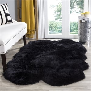 Safavieh Sheepskin Shag 3' 7&quot X 5' 11&quot Natural Sheep Skin Rug