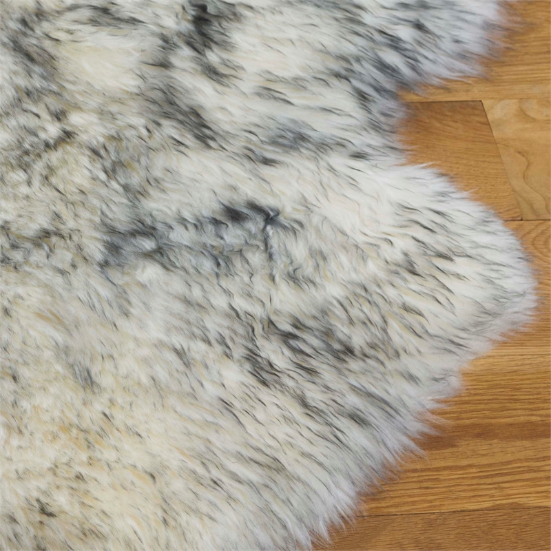 Safavieh Sheepskin Shag 2' X 6' Natural Sheep Skin Rug