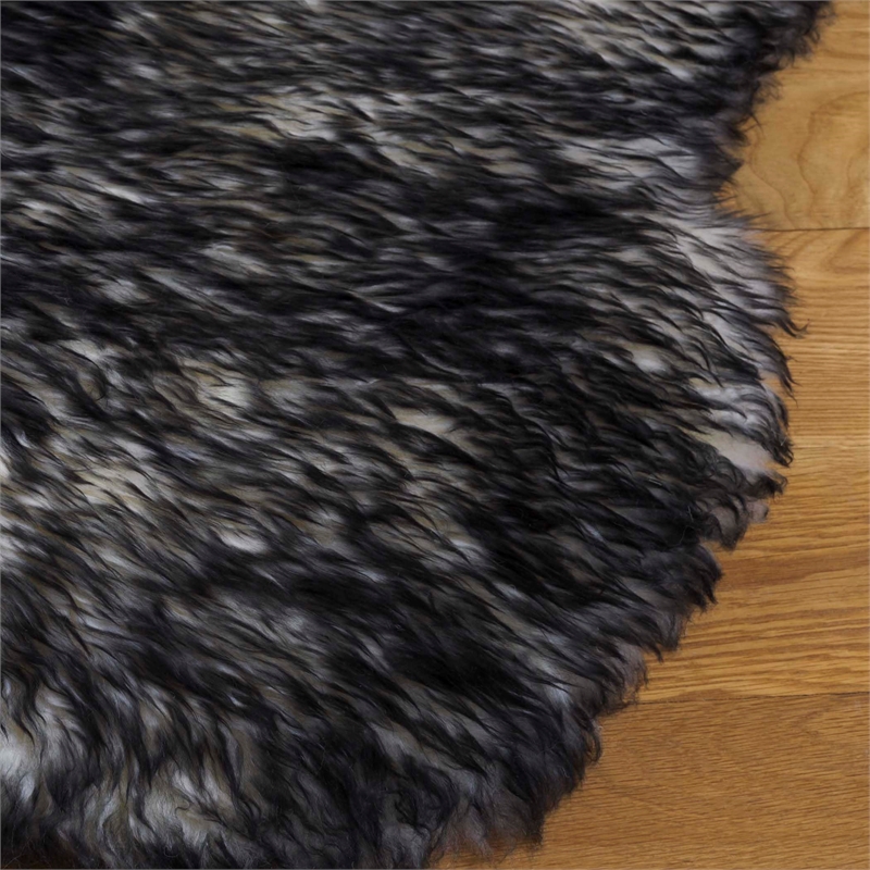 Safavieh Sheepskin Shag 2' X 3' Natural Sheep Skin Rug