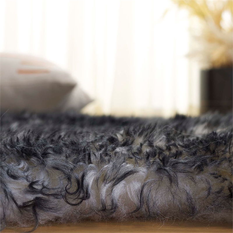 Safavieh Sheepskin Shag 3' X 5' Natural Sheep Skin Rug