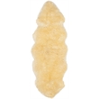 Safavieh Sheepskin Shag 2' X 6' Natural Sheep Skin Rug in Champagne