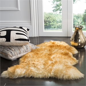 Safavieh Sheepskin Shag 2' X 3' Natural Sheep Skin Rug