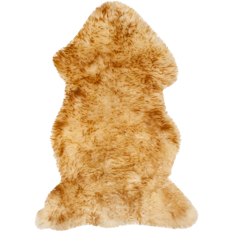 Safavieh Sheepskin Shag 2' X 3' Natural Sheep Skin Rug
