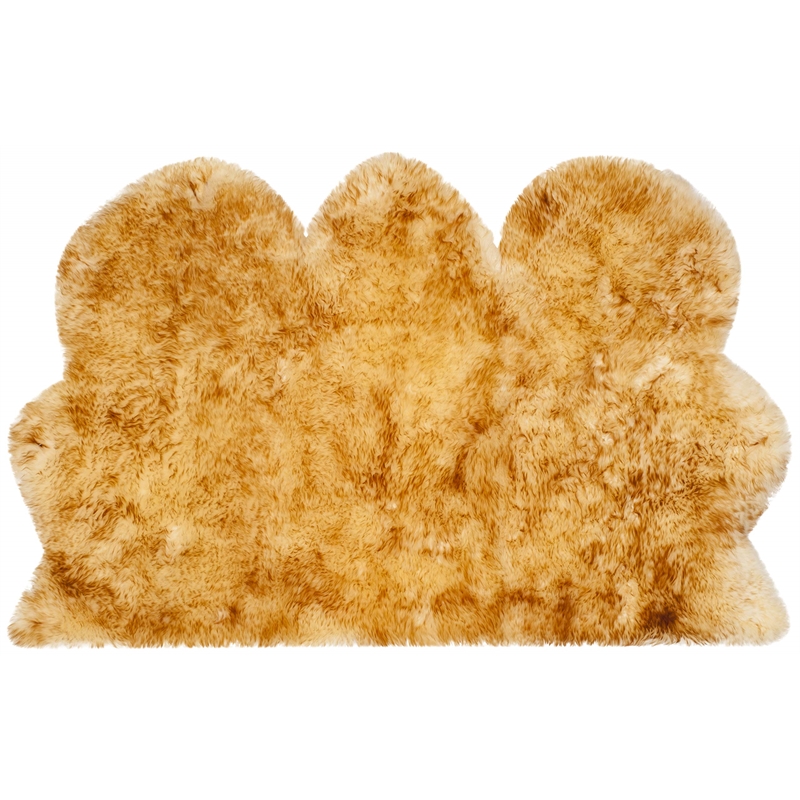 Safavieh Sheepskin Shag 3' X 5' Natural Sheep Skin Rug