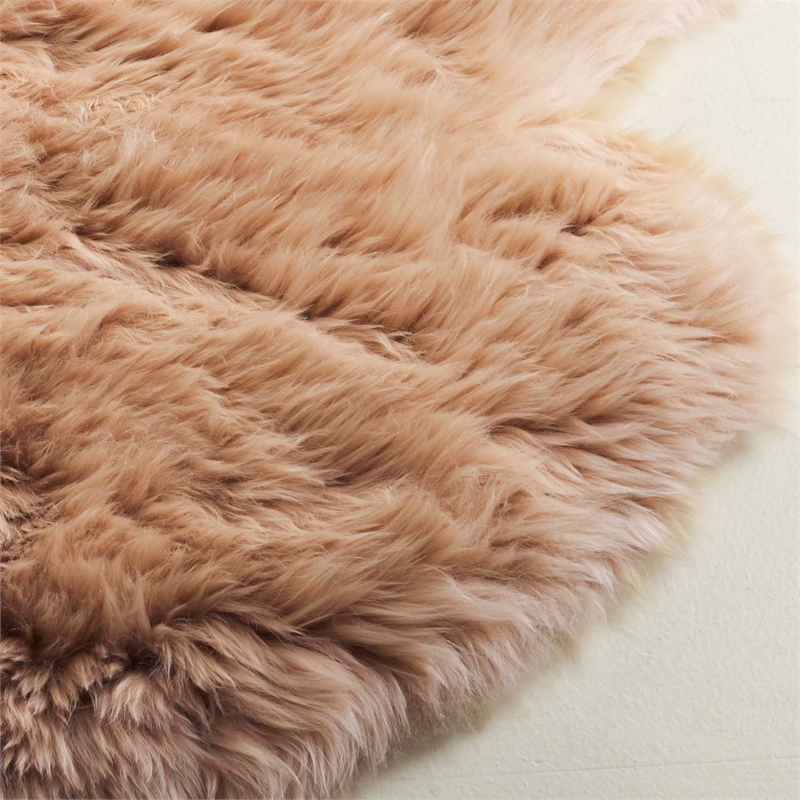 Safavieh Sheepskin Shag 2' X 6' Natural Sheep Skin Rug