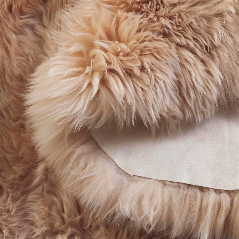 Safavieh Sheepskin Shag 2' X 6' Natural Sheep Skin Rug