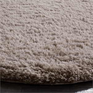 Safavieh Sheep Shag 2' 6&quot X 4' Hand Tufted Rug in Silver