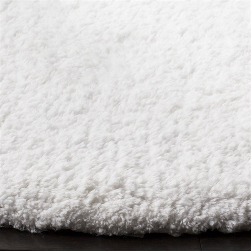 Safavieh Sheep Shag 3' X 5' Hand Tufted Rug in Silver