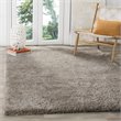Safavieh Sheep Shag 6' X 9' Hand Tufted Rug in Silver