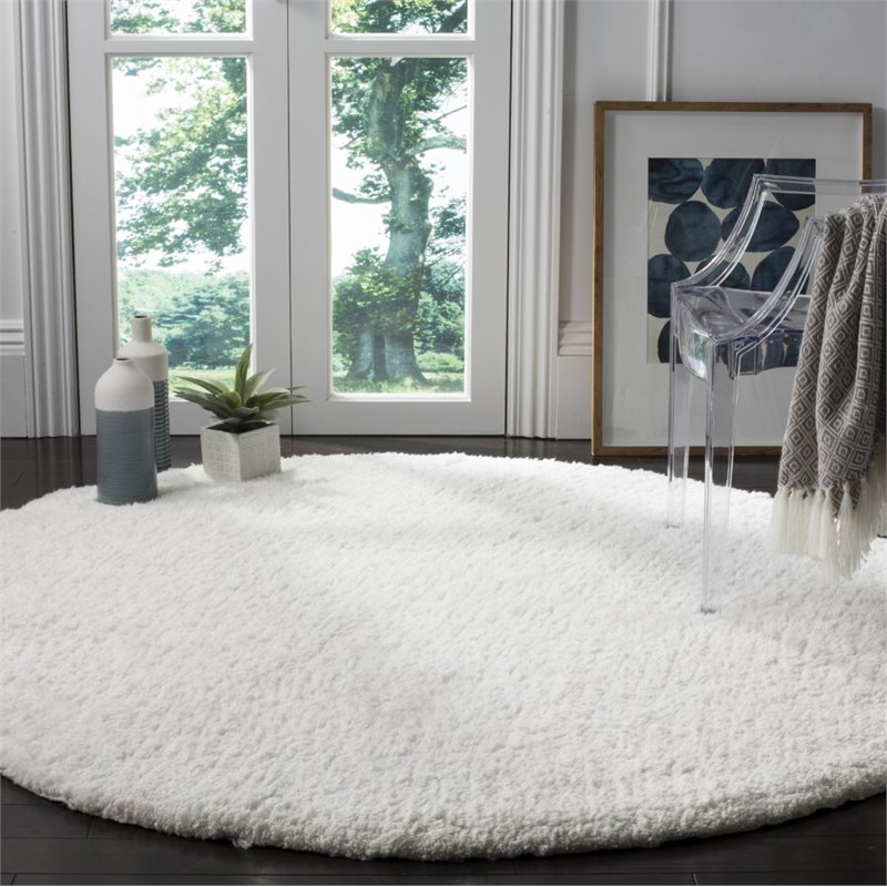 Safavieh Sheep Shag 4' X 6' Hand Tufted Rug in Ivory