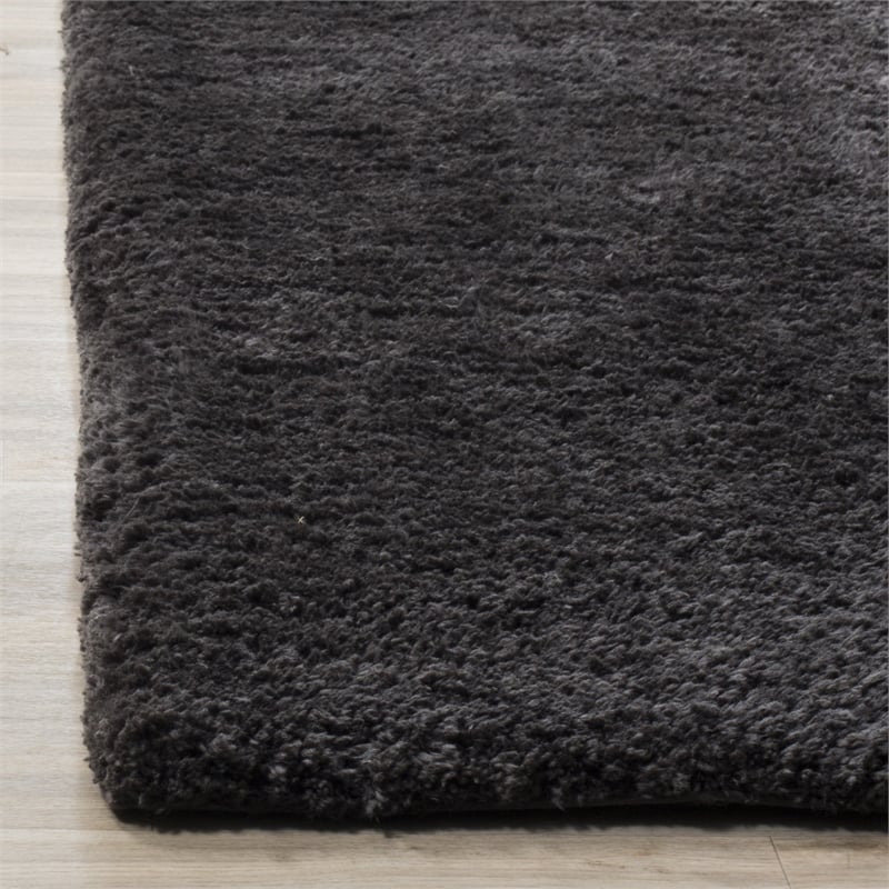 Safavieh Sheep Shag 3' X 5' Hand Tufted Rug in Charcoal