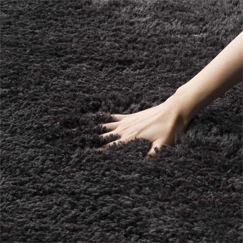 Safavieh Sheep Shag 3' X 5' Hand Tufted Rug in Charcoal