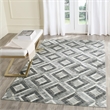 Safavieh Studio Leather 5' X 8' Hand Woven Rug in Ivory and Dark Gray