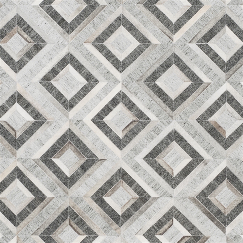 Safavieh Studio Leather 5' X 8' Hand Woven Rug in Ivory and Dark Gray