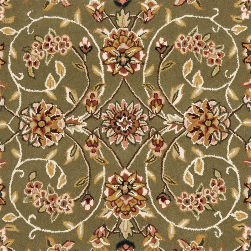 Safavieh Traditions 8' X 8' Round Hand Tufted Wool Rug