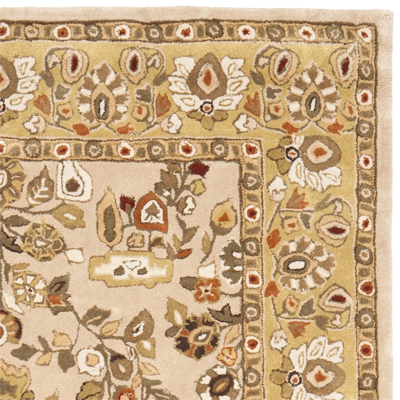 Safavieh Total Performance 3' X 5' Hand Hooked Rug in Ivory and Gold