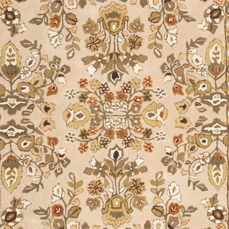 Safavieh Total Performance 6' X 9' Hand Hooked Rug in Ivory and Gold