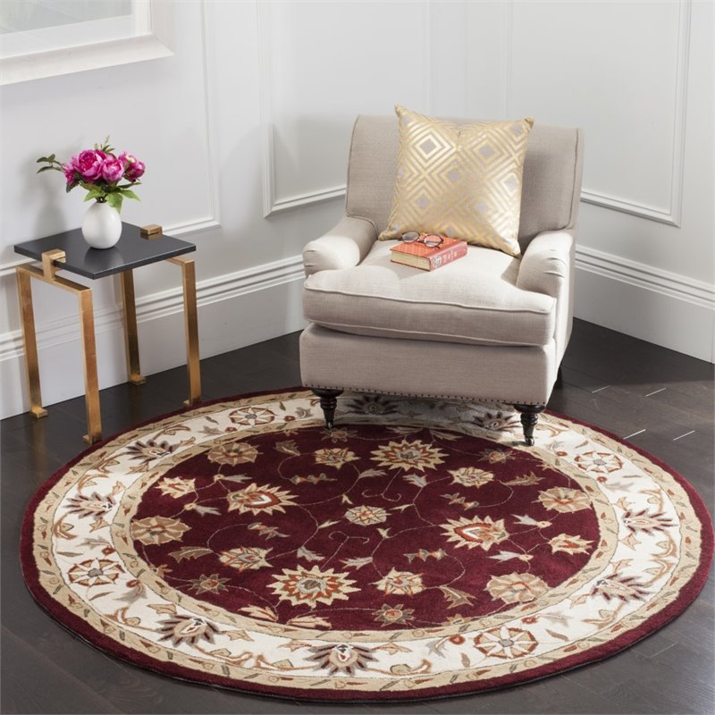 Safavieh Total Performance 6' X 6' Round Hand Hooked Rug