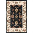 Safavieh Total Performance 3' X 5' Hand Hooked Rug in Navy and Ivory