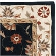Safavieh Total Performance 4' X 6' Hand Hooked Rug in Navy and Ivory