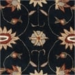 Safavieh Total Performance 4' X 6' Hand Hooked Rug in Navy and Ivory