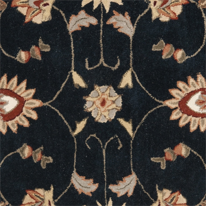 Safavieh Total Performance 6' X 9' Hand Hooked Rug in Navy and Ivory